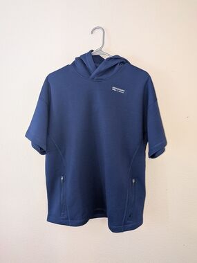 Abercrombie & Fitch Navy Kids Pullover Tee with Hood